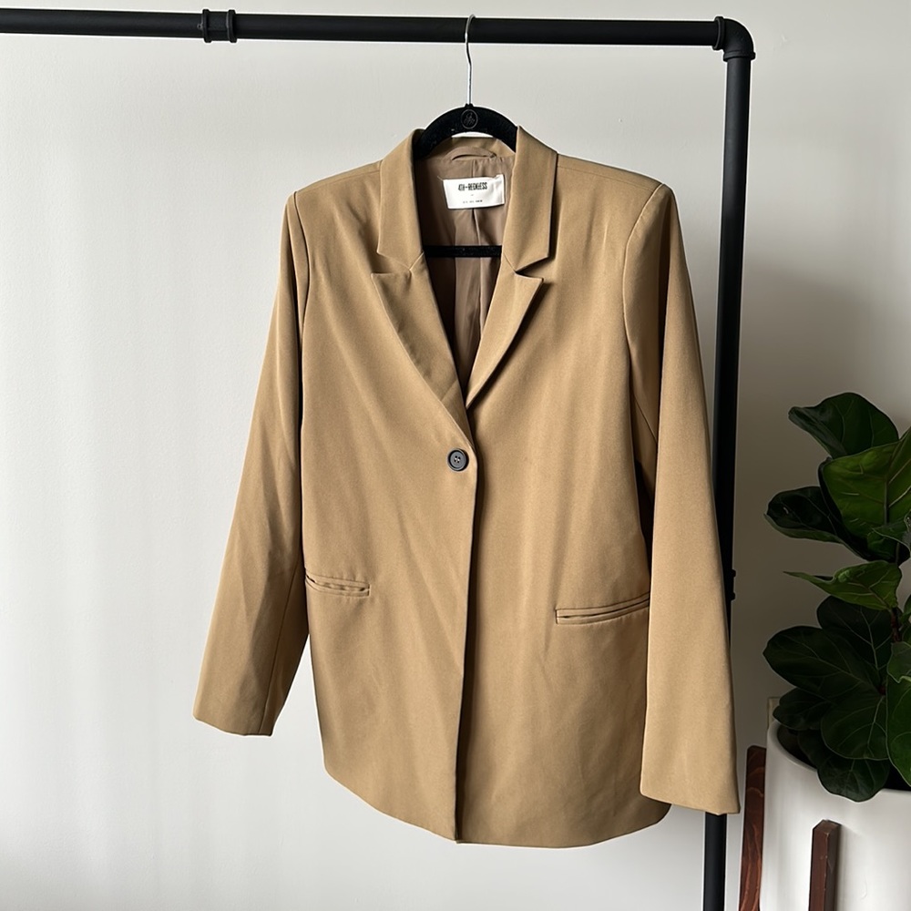 4TH & RECKLESS | tan blazer - Picture 4 of 6